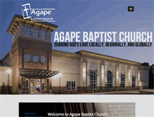 Tablet Screenshot of agapebaptist.com