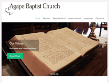 Tablet Screenshot of agapebaptist.org